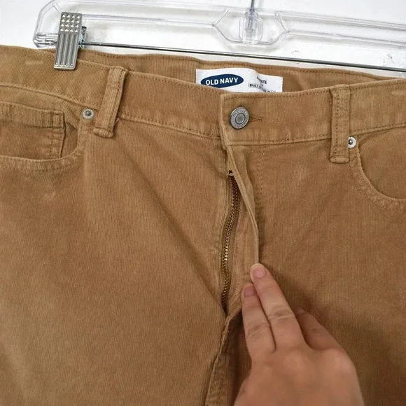 Old Navy Boys Karate Slim Built-In Flex Max Corduroy Pants Sz 18 Plus High Rise - Picture 6 of 16